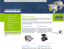 Tablet Screenshot of anivaryapumps.com